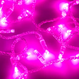 Фото #1 товара Светодиодная гирлянда ARD-STRING-CLASSIC-10000-CLEAR-100LED-FLASH PINK (230V, 7W) (Ardecoled, IP65, 1 год)