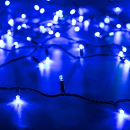 Фото #1 товара Светодиодная гирлянда ARD-STRING-CLASSIC-10000-BLACK-100LED-FLASH BLUE (230V, 7W) (Ardecoled, IP65, 1 год)