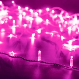 Фото #1 товара Светодиодная гирлянда ARD-STRING-CLASSIC-10000-WHITE-100LED-FLASH PINK (230V, 7W) (Ardecoled, IP65, 1 год)