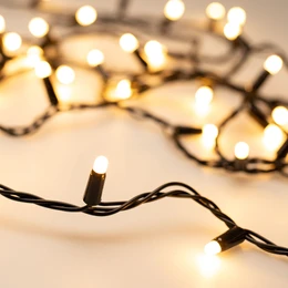 Фото #1 товара Светодиодная гирлянда ARD-STRING-CLASSIC-1000-BLACK-100LED-MILK PULSE Warm (230V, 7W) (Ardecoled, IP65, 1 год)