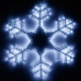 Фото #1 товара Фигура cветодиодная ARD-SNOWFLAKE-M4-750x750-324LED White (230V, 18W) (Ardecoled, IP65, 1 год)