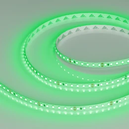 Фото #1 товара Светодиодная лента RT-A120-8mm 24V Green (9.6 W/m, IP20, 2835, 5m) (Arlight, Открытый)