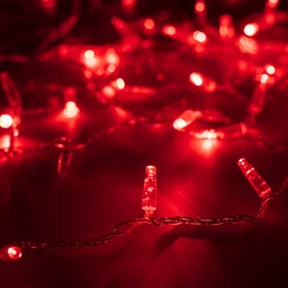 Фото #1 товара Светодиодная гирлянда ARD-STRING-CLASSIC-1000-CLEAR-100LED-PULSE Red (230V, 7W) (Ardecoled, IP65, 1 год)