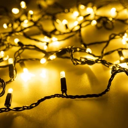 Фото #1 товара Светодиодная гирлянда ARD-STRING-CLASSIC-1000-BLACK-100LED-PULSE Warm (230V, 7W) (Ardecoled, IP65, 1 год)