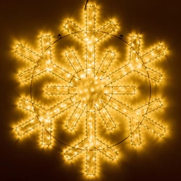 Фото #1 товара Фигура светодиодная ARD-SNOWFLAKE-M11-1250x1200-604LED Warm (230V, 36.5W) (Ardecoled, IP65, 1 год)