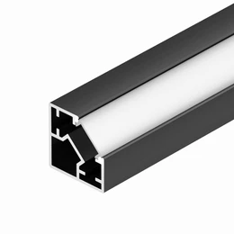 Фото #1 товара Профиль SL-KUB-DISPLAY-2525-2000 ANOD BLACK (Arlight, Алюминий)