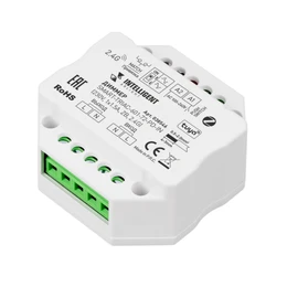 Фото #1 товара INTELLIGENT ARLIGHT Диммер SMART-TRIAC-601-72-PD-IN (230V, 1x1.5A, ZB, 2.4G) (IARL, IP20 Пластик, 5 лет)