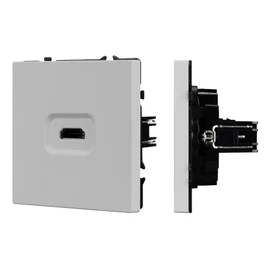 Фото #1 товара ARL NOBE Розетка HDMI софт-тач никель SCT-MHD1-SFPL-IS (Arlight, -)