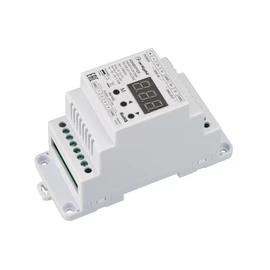 Фото #1 товара Конвертер SMART-K39-DMX (12-24V, 0/1-10V, DIN) (Arlight, Металл)
