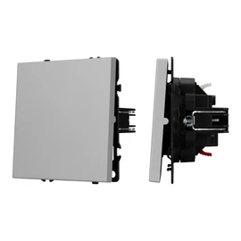 Фото #1 товара ARL NOBE Выключатель проходной 1 кл софт-тач никель SWT-MKP1-SFPL-IS (250V, 10A) (Arlight, -)