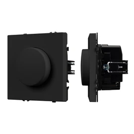 Фото #1 товара ARL NOBE Светорегулятор задний фронт TRIAC черный оникс софт-тач SWT-DLR-SFPL-BK (250V, 300W) (Arlight, Черный оникс)