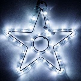 Фото #1 товара Фигура светодиодная ARD-STAR-M4-200x220-36LED White (230V, 2.5W) (Ardecoled, IP65, 1 год)