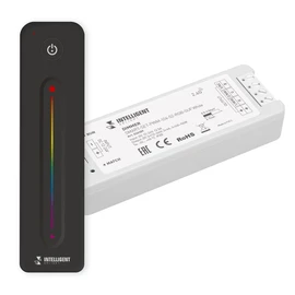 Фото #1 товара INTELLIGENT ARLIGHT Диммер SMART-SET-PWM-104-52-RGB-SUF White (12-24V, 3x4A, ПДУ LINE, 2.4G) (IARL, Контроллер)