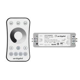Фото #1 товара Диммер SMART-DIM-SET-RING (12-24V, 1x8A, ПДУ 2.4G) (Arlight, IP20 Пластик, 5 лет)