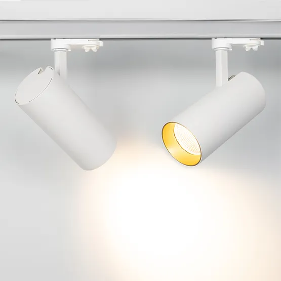 Фото #2 товара Светильник SP-POLO-TRACK-LEG-R85-15W Warm3000 (WH-GD, 40 deg) (Arlight, IP20 Металл, 3 года)