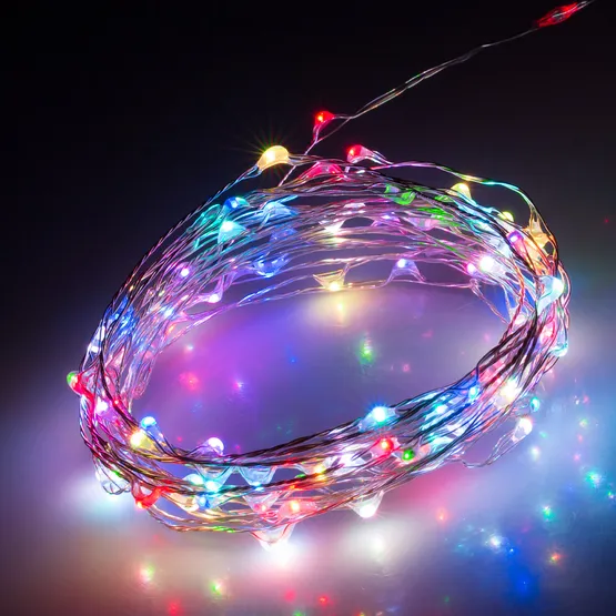 Фото товара Светодиодная нить WR-5000-1608-100LED RGB (12V, 2.1W) (Arlight, IP65)