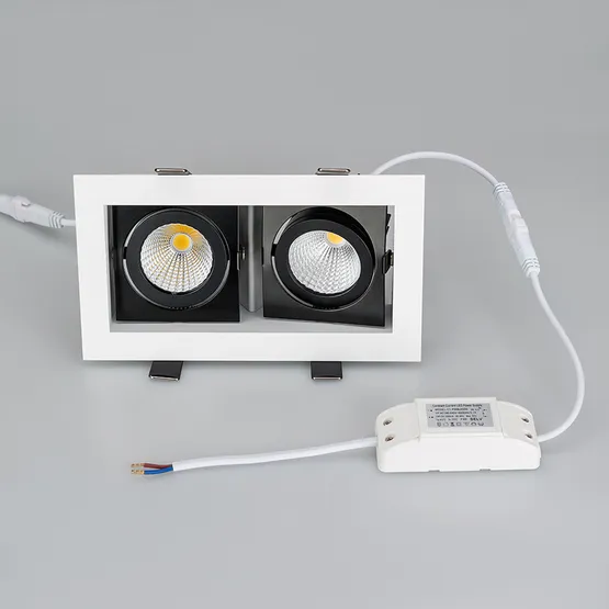 Фото #3 товара Светильник CL-KARDAN-S180x102-2x9W White (WH-BK, 38 deg) (Arlight, IP20 Металл, 3 года)