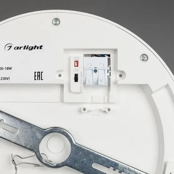 Фото #5 товара Светильник CL-FIOKK-R220-18W Day4000-MIX (WH, 120 deg, 230V) (Arlight, IP44 Пластик, 3 года)