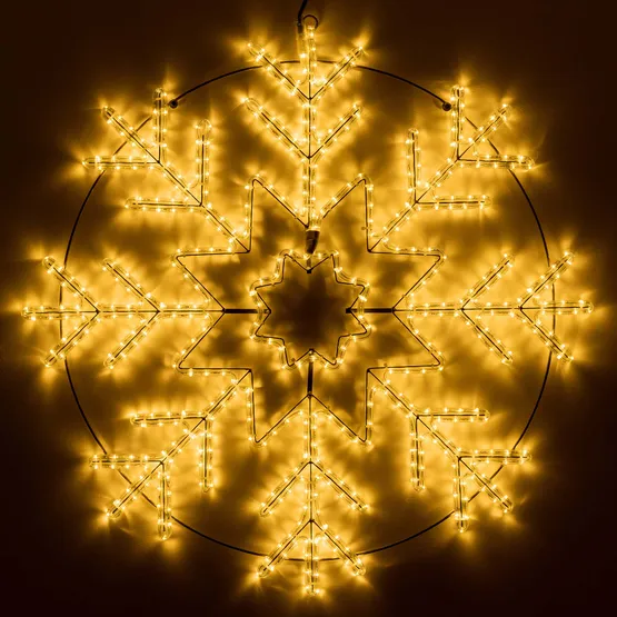 Фото #1 товара Фигура светодиодная ARD-SNOWFLAKE-M8-950x950-540LED Warm (230V, 33W) (Ardecoled, IP65, 1 год)