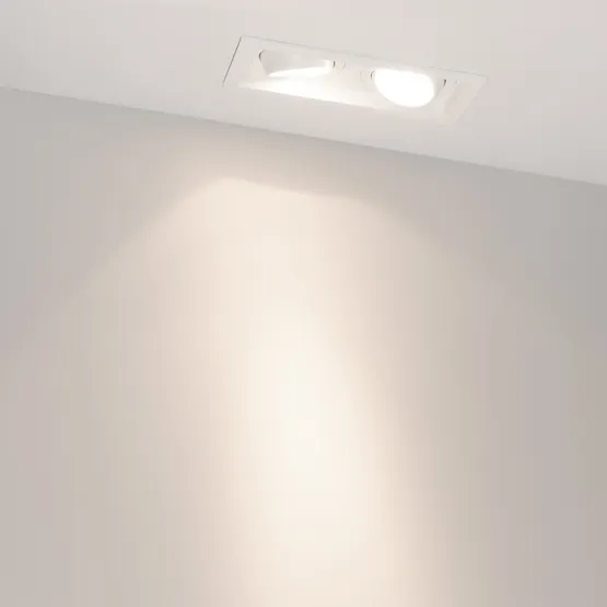 Фото #5 товара Светильник MS-VORTEX-BUILT-S170x90-2x12W Day4000 (WH-WH, 20 deg, 230V) (Arlight, IP20 Металл, 5 лет)