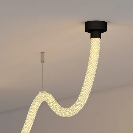Фото #7 товара Силиконовый профиль WPH-FLEX-ROPE-D22-360deg-S8-5m WHITE (Arlight, Силикон)