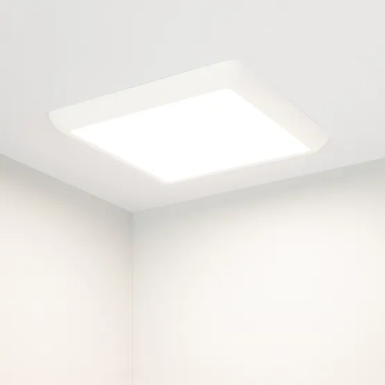 Фото #2 товара Светильник CL-FIOKK-S300x300-25W Day4000-MIX (WH, 120 deg, 230V) (Arlight, IP44 Пластик, 3 года)