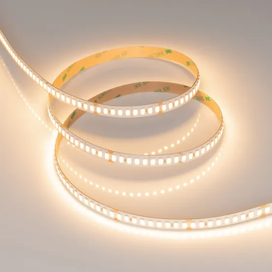 Фото #2 товара Светодиодная лента ULTRA-C180-10mm 24V Warm3000 (19.2 W/m, IP20, 5630, 5m) (Arlight, высок.эфф.200 лм/Вт)