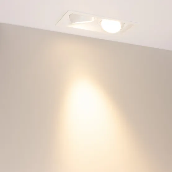 Фото #2 товара Светильник MS-VORTEX-BUILT-S250x140-2x30W Warm3000 (WH-WH, 30 deg, 230V) (Arlight, IP20 Металл, 5 лет)