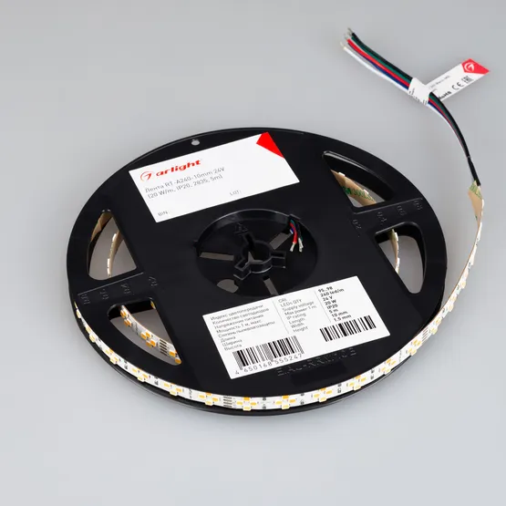 Фото #5 товара Светодиодная лента RT-A240-10mm 24V Warm-MIX (20 W/m, IP20, 2835, 5m) (Arlight, Изменяемая ЦТ)