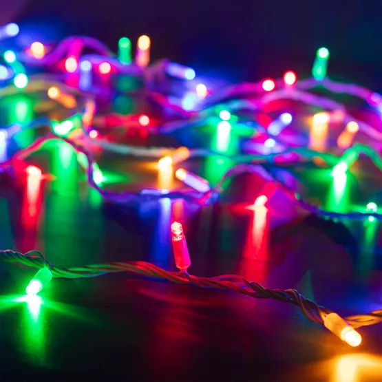 Фото #1 товара Светодиодная гирлянда ARD-STRING-CLASSIC-10000-WHITE-100LED-LIVE RGB (230V, 7W) (Ardecoled, IP65, 1 год)