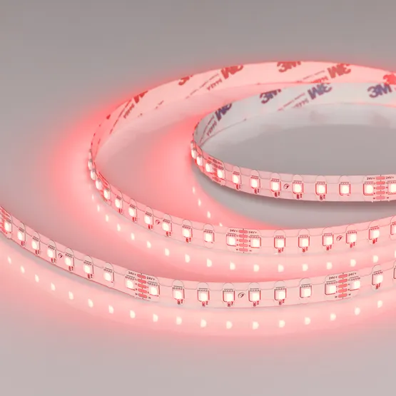 Фото #1 товара Светодиодная лента герметичная RZ-NANO-H96-12mm 24V RGBW-Day (12 W/m, IP54, 5m) (Arlight, CRI>90)