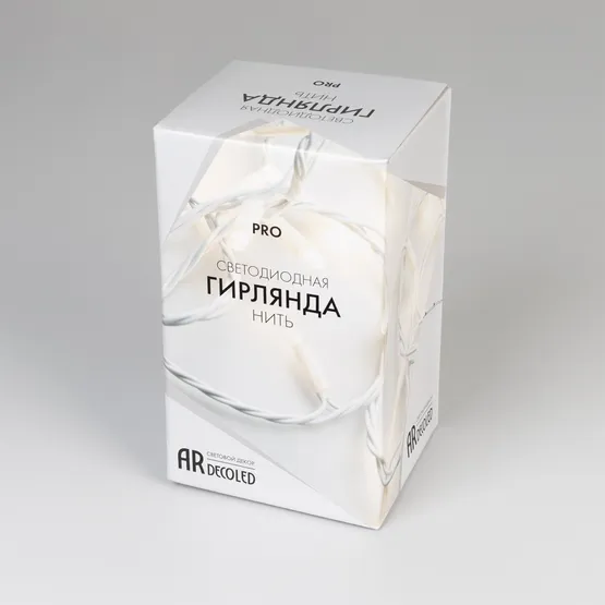 Фото #6 товара Светодиодная гирлянда ARD-STRING-PRO-10000-WHITE-100LED-FLASH WARM (230V, 7W) (Ardecoled, IP65, 2 года)