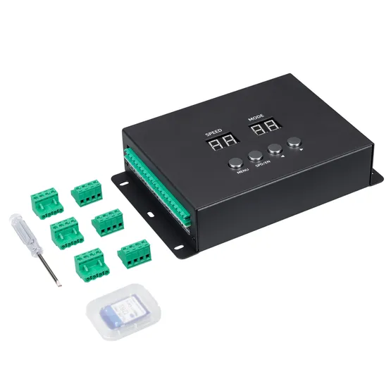 Фото #1 товара Контроллер DMX K-5000 (220V, SD-card, 5x512) (Arlight, IP20 Металл, 3 года)