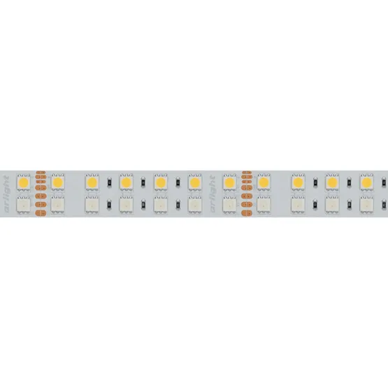 Фото #4 товара Светодиодная лента RT 2-5000 24V RGB-White 2x2 (5060, 720 LED, LUX) (Arlight, 32 Вт/м, IP20)