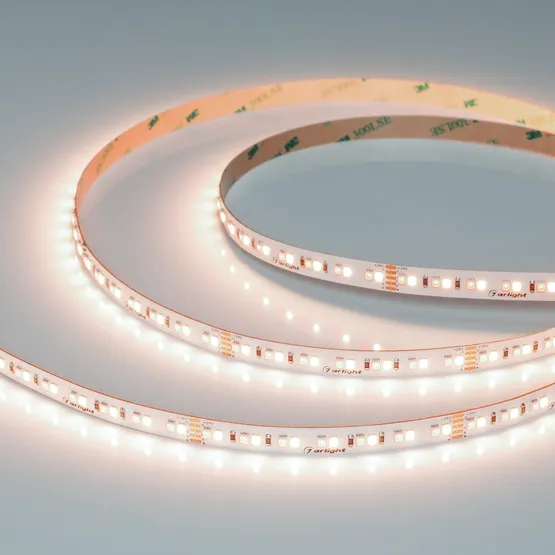 Фото #1 товара Светодиодная лента RT-A168-10mm 24V RGBW-White (20 W/m, IP20, 5m) (Arlight, высок.эфф.150 лм/Вт)