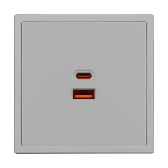 Фото #3 товара ARL NOBE USB Розетка тип A+C софт-тач никель SCT-MUAC-SFPL-FC-IS (65W, QC3) (Arlight, -)