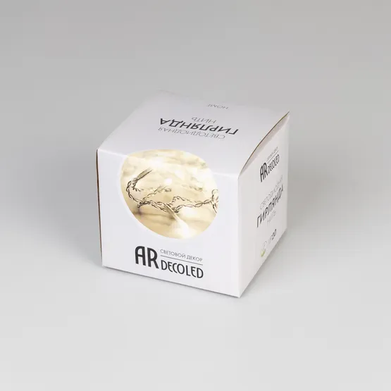 Фото #5 товара Светодиодная гирлянда ARD-STRING-HOME-5000-GREEN-50LED-STD WHITE (230V, 3.5W) (Ardecoled, IP20, 1 год)
