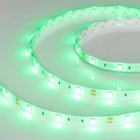 Фото #1 товара Светодиодная лента RTW 2-5000SE 12V Green (5060, 150 LED, LUX) (Arlight, 7.2 Вт/м, IP65)