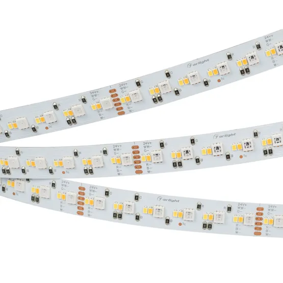 Фото #6 товара Светодиодная лента RT-GM288-12mm 24V RGBW-MIX (19.2 W/m, IP20, 3838/2216, 5m) (Arlight, RGB-CCT, RGB-MIX, RGB-White MIX)