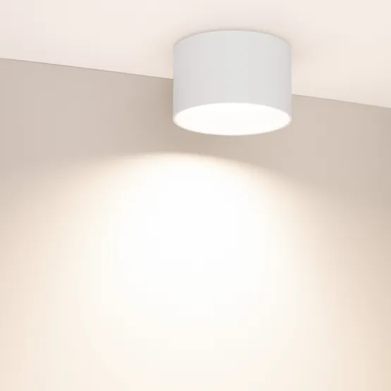 Фото #2 товара Светильник SP-BISCOTTO-R140-15W Warm3300-MIX (WH, 80 deg, 230V) (Arlight, IP54 Металл, 5 лет)