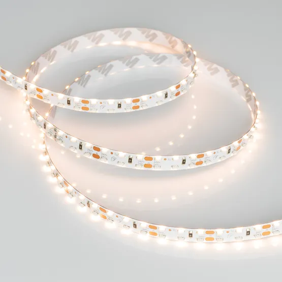 Фото #2 товара Светодиодная лента RS 2-5000 24V Warm2700 2x2 8mm (3014, 240 LED/m, LUX) (Arlight, 14.4 Вт/м, IP20)