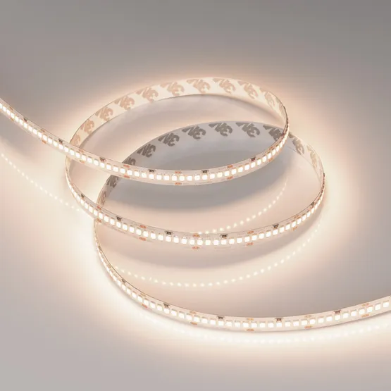 Фото #3 товара Светодиодная лента RT-A252-10mm 24V Warm3500 (11 W/m, IP20, 2835, 5m) (Arlight, Открытый)