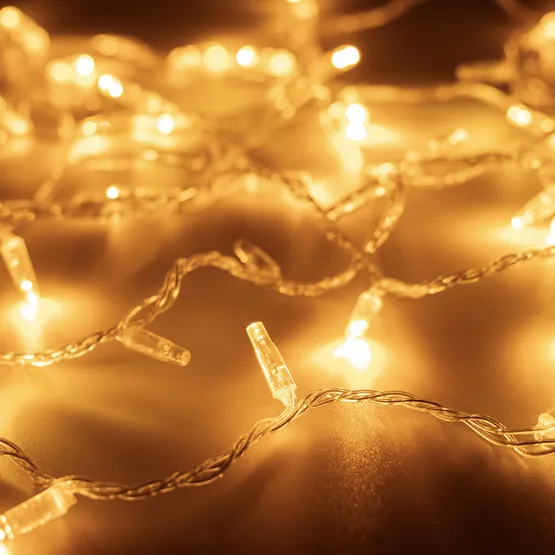 Фото #1 товара Светодиодная гирлянда ARD-STRING-CLASSIC-1000-CLEAR-100LED-PULSE Warm (230V, 7W) (Ardecoled, IP65, 1 год)