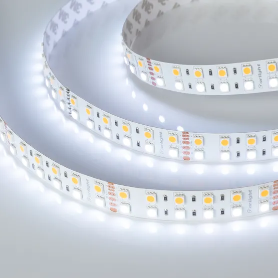 Фото #7 товара Светодиодная лента RT-B144-19mm 24V RGBW-Warm (32 W/m, IP20, 5060, 5m) (Arlight, Открытый)
