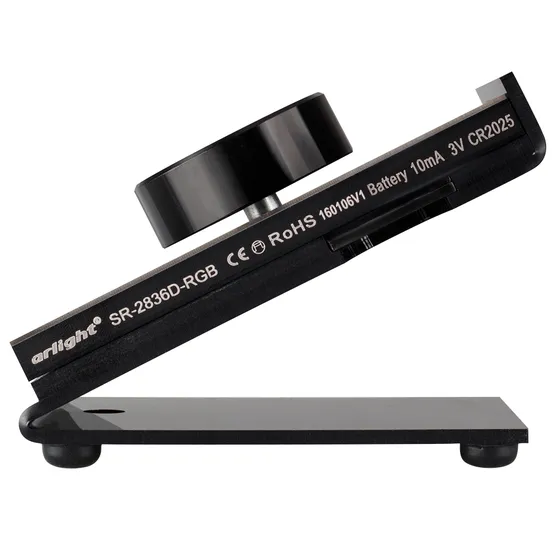 Фото #2 товара Панель Rotary SR-2836D-RGB-RF-UP Black (3V, RGB) (Arlight, IP20 Пластик, 3 года)