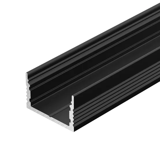 Фото #2 товара Профиль SL-SLIM15-H10-3000 BLACK (Arlight, Алюминий)