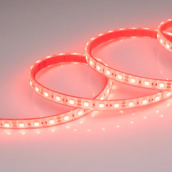 Фото #3 товара Светодиодная лента RTW 2-5000PGS 12V Red 2x (5060, 300 LED, LUX) (Arlight, 14.4 Вт/м, IP67)