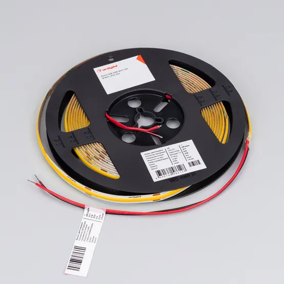 Фото #2 товара Светодиодная лента COB-X480-8mm 24V Gold (8 W/m, IP20, 5m) (Arlight, -)