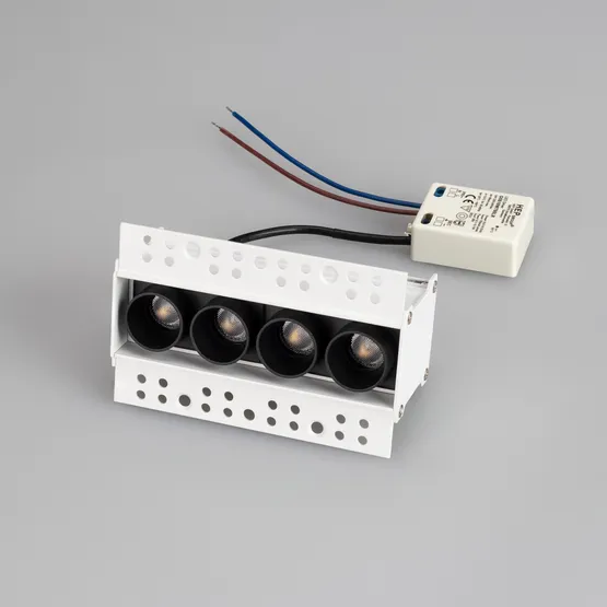 Фото #2 товара Светильник MS-ORIENT-BUILT-TRIMLESS-TC-S38x127-10W Warm3000 (WH-BK, 30 deg, 230V) (Arlight, IP20 Металл, 5 лет)
