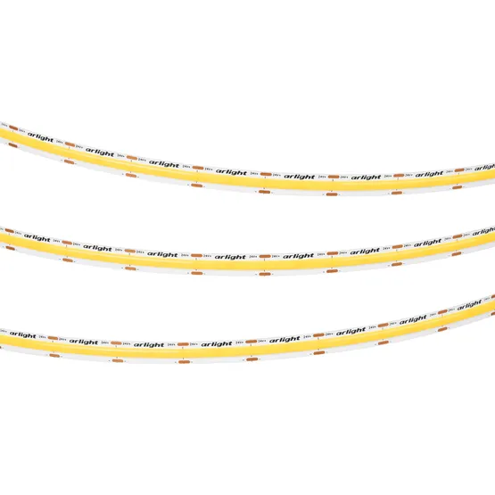 Фото #3 товара Светодиодная лента COB-X576-10mm 24V Warm2700 (15 W/m, IP20, 5m) (Arlight, высок.эфф.150 лм/Вт)